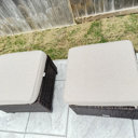 Lark Manor Argyri Wicker Outdoor Patio Ottomans & Reviews | Wayfair